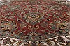 Kashan Beige Round Hand Knotted 81 X 81  Area Rug 250-26341 Thumb 2