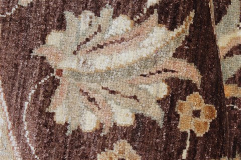 Chobi Brown Round Hand Knotted 82 X 84 Area Rug 250-26342 Image 1