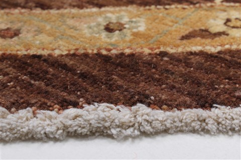 Chobi Brown Round Hand Knotted 82 X 84 Area Rug 250-26342 Image 6