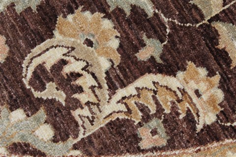 Chobi Brown Round Hand Knotted 82 X 84 Area Rug 250-26342 Image 8