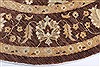 Chobi Brown Round Hand Knotted 82 X 84 Area Rug 250-26342 Thumb 5