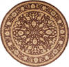 Chobi Brown Round Hand Knotted 82 X 84 Area Rug 250-26342 Thumb 0