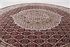 Mahi Brown Round Hand Knotted 611 X 611  Area Rug 250-26343 Thumb 2