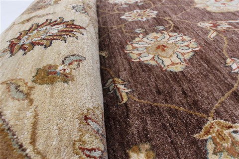 Chobi Brown Round Hand Knotted 80 X 81 Area Rug 250-26345 Image 9