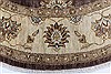 Chobi Brown Round Hand Knotted 80 X 81  Area Rug 250-26345 Thumb 3