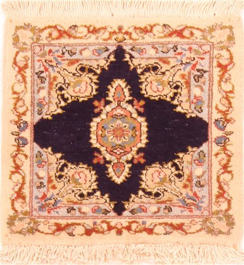 Tabriz Yellow Square Hand Knotted 15 X 15 Area Rug 253-26346 Image 0