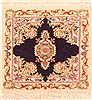 Tabriz Yellow Square Hand Knotted 15 X 15  Area Rug 253-26346 Thumb 0