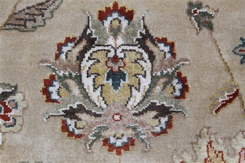 Tabriz Beige Round Hand Knotted 79 X 79 Area Rug 250-26347 Image 9