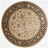 Tabriz Beige Round Hand Knotted 79 X 79 Area Rug 250-26347 Thumb 0