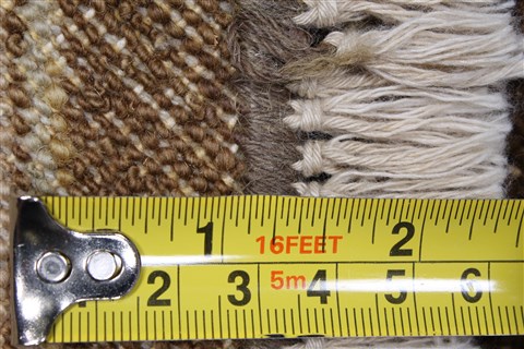 Chobi Brown Round Hand Knotted 711 X 711 Area Rug 250-26349 Image 1