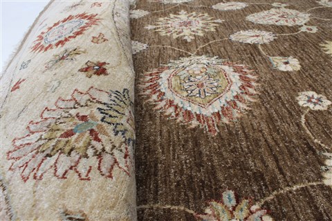 Chobi Brown Round Hand Knotted 711 X 711 Area Rug 250-26349 Image 9