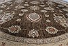Chobi Brown Round Hand Knotted 711 X 711  Area Rug 250-26349 Thumb 2