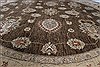 Chobi Brown Round Hand Knotted 711 X 711 Area Rug 250-26349 Thumb 2