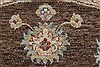 Chobi Brown Round Hand Knotted 711 X 711 Area Rug 250-26349 Thumb 6