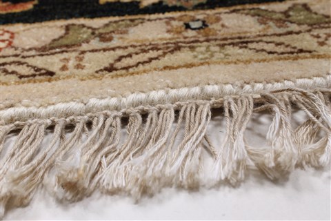 Pishavar Beige Round Hand Knotted 711 X 80 Area Rug 250-26350 Image 5