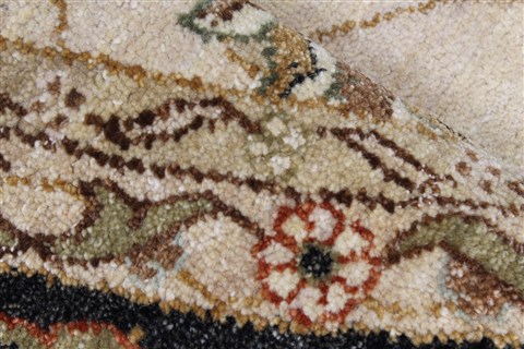 Pishavar Beige Round Hand Knotted 711 X 80 Area Rug 250-26350 Image 8