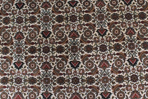 Herati Beige Round Hand Knotted 80 X 80 Area Rug 250-26353 Image 4
