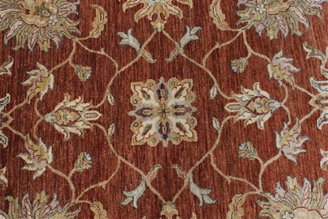 Chobi Brown Round Hand Knotted 711 X 80 Area Rug 250-26360 Image 5