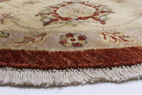 Chobi Brown Round Hand Knotted 711 X 80 Area Rug 250-26360 Image 6