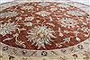 Chobi Brown Round Hand Knotted 711 X 80  Area Rug 250-26360 Thumb 3