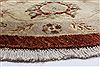 Chobi Brown Round Hand Knotted 711 X 80  Area Rug 250-26360 Thumb 6