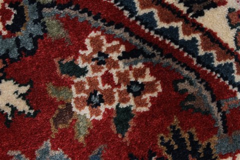 Kashan Brown Round Hand Knotted 80 X 80 Area Rug 250-26363 Image 9