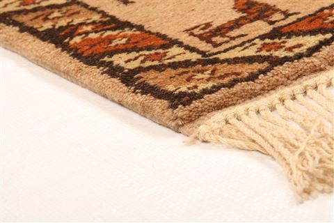 Gabbeh Beige Hand Knotted 10 X 18 Area Rug 253-26364 Image 6