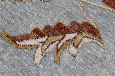 Chobi Blue Round Hand Knotted 82 X 82 Area Rug 250-26366 Image 8