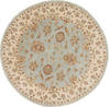 Chobi Blue Round Hand Knotted 82 X 82  Area Rug 250-26366 Thumb 0
