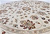 Chobi Beige Round Hand Knotted 711 X 711  Area Rug 250-26368 Thumb 3