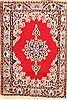 Nain Red Square Hand Knotted 16 X 22  Area Rug 253-26369 Thumb 0