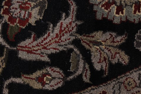 Agra Beige Round Hand Knotted 78 X 79 Area Rug 250-26371 Image 6
