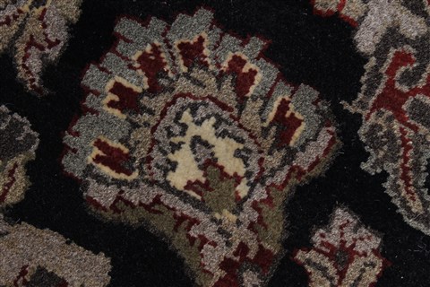 Agra Beige Round Hand Knotted 78 X 79 Area Rug 250-26371 Image 7