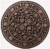 Agra Beige Round Hand Knotted 78 X 79  Area Rug 250-26371 Thumb 0