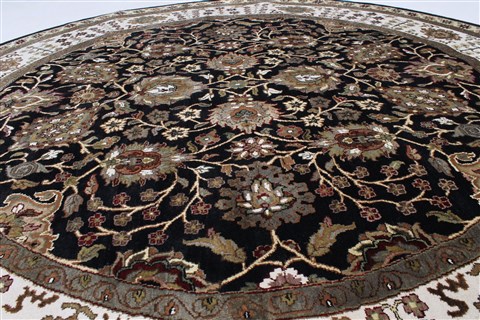 Kashmar Beige Round Hand Knotted 811 X 811 Area Rug 250-26374 Image 4