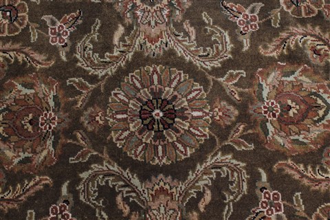 Kashan Beige Round Hand Knotted 80 X 80 Area Rug 250-26375 Image 5
