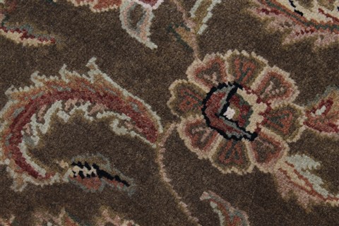 Kashan Beige Round Hand Knotted 80 X 80 Area Rug 250-26375 Image 7