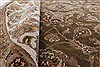 Kashan Beige Round Hand Knotted 80 X 80 Area Rug 250-26375 Thumb 1