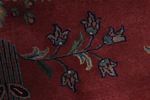 Sarouk Blue Octagon Hand Knotted 711 X 711 Area Rug 250-26376 Image 5