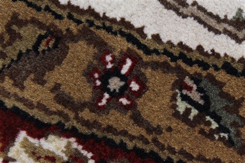 Kashan Beige Round Hand Knotted 711 X 711 Area Rug 250-26378 Image 11