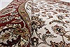 Kashan Beige Round Hand Knotted 711 X 711  Area Rug 250-26378 Thumb 1
