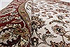 Kashan Beige Round Hand Knotted 711 X 711 Area Rug 250-26378 Thumb 1