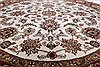 Kashan Beige Round Hand Knotted 711 X 711  Area Rug 250-26378 Thumb 4