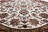 Kashan Beige Round Hand Knotted 711 X 711 Area Rug 250-26378 Thumb 4