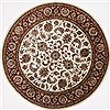Kashan Beige Round Hand Knotted 711 X 711  Area Rug 250-26378 Thumb 0