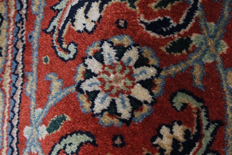 Herati Beige Round Hand Knotted 710 X 710 Area Rug 250-26379 Image 6