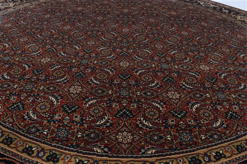 Herati Beige Round Hand Knotted 80 X 80 Area Rug 250-26380 Image 2
