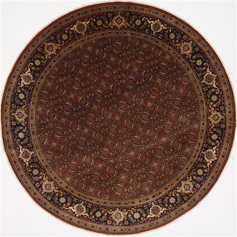Herati Beige Round Hand Knotted 80 X 80 Area Rug 250-26380 Image 0