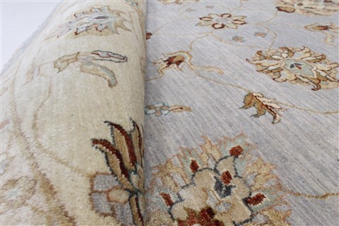 Ziegler Beige Round Hand Knotted 80 X 80 Area Rug 250-26381 Image 1