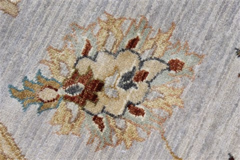 Ziegler Beige Round Hand Knotted 80 X 80 Area Rug 250-26381 Image 8